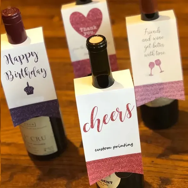 カスタムワインボトルネックタグ印刷｜企業向けオリジナル酒用ネックタグ製作