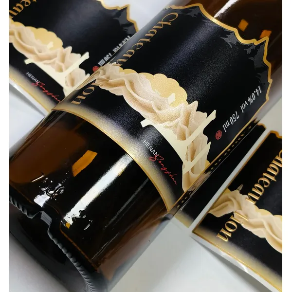 カスタムパール仕上げ紙ワインラベル印刷｜企業向け高級オリジナル酒ラベル製作