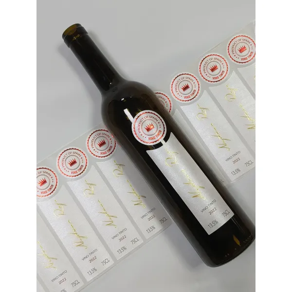 カスタムパール仕上げ紙ワインラベル印刷｜企業向け高級オリジナル酒ラベル製作