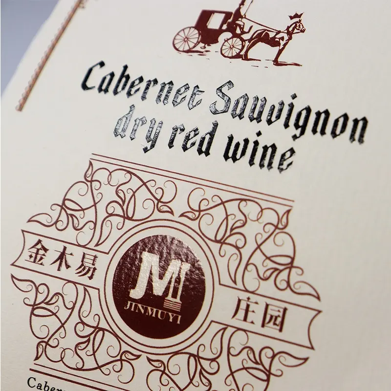 カスタムクラフト紙ワインラベル印刷｜企業向けオリジナル酒ラベル製作