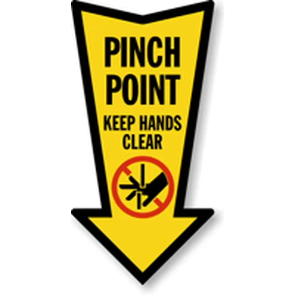 挟まれ防止ラベル印刷｜企業向け機械操作用安全警告ラベル製作