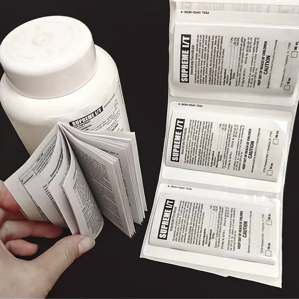 カスタム小冊子ラベル印刷｜製品情報提供用オリジナルラベル制作