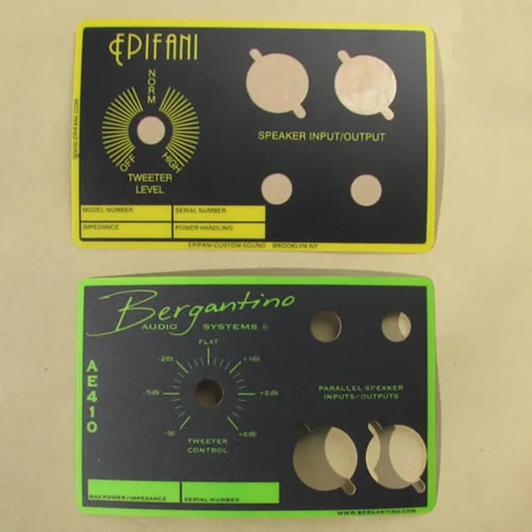 カスタムコントロールパネルラベル印刷｜機器・設備用オリジナルラベル制作