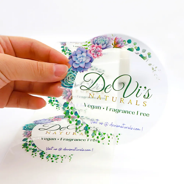 カスタムクリアステッカー印刷｜企業向けオリジナル透明ラベル制作