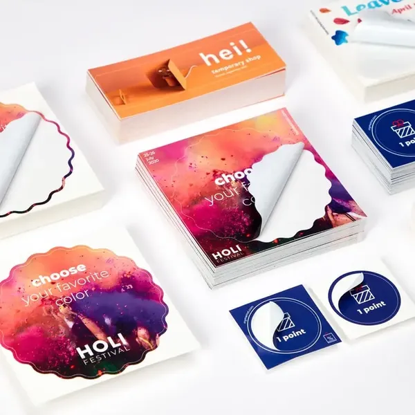 カスタムキッスカットステッカー印刷｜企業向けオリジナル半切シール制作