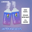 Lana Premium Bar 5800 Puffs Strawberry Grape Disposable Vape