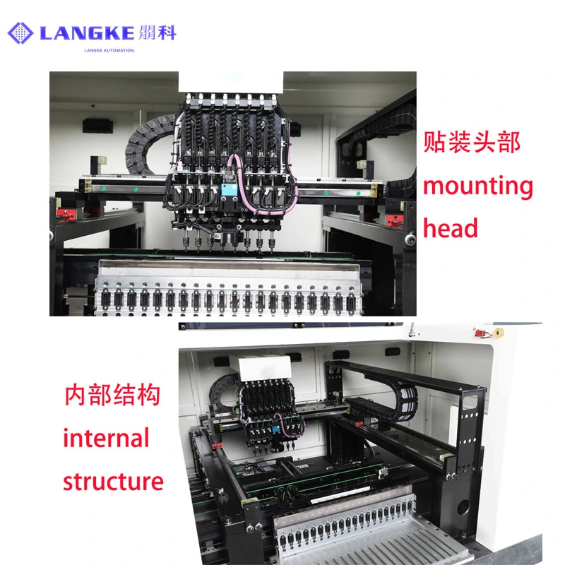 8 heads inline pick&place machine V8
