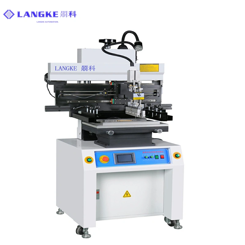 SMT semi-auto solder paste printer machine with 250*550mm pcb