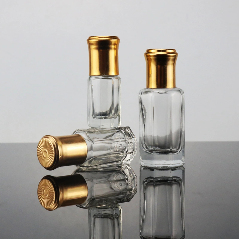 octagon attar perfume oil glass bottles 3ml 6ml 12ml 