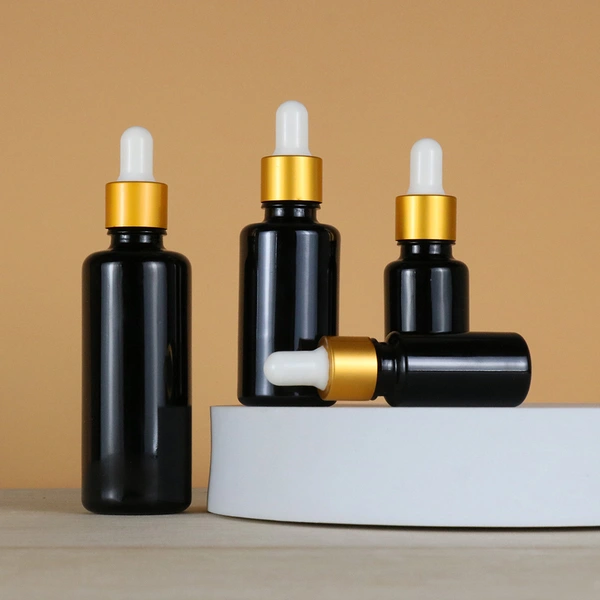 dark tincture bottles