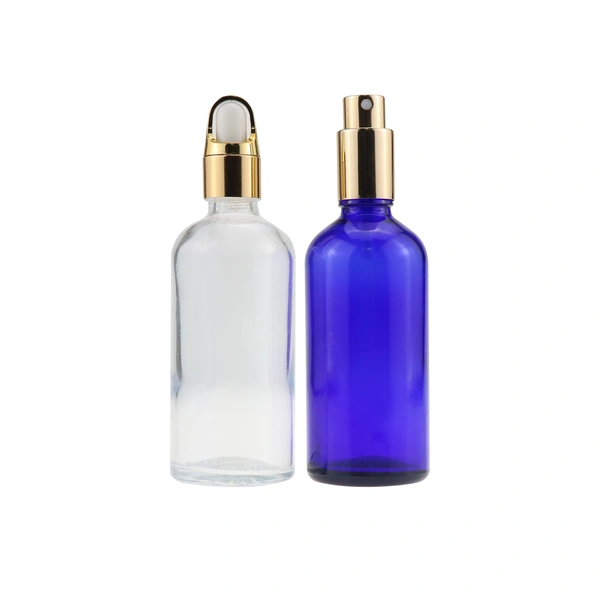 Flat Shoulder Glass Oil Dropper Bottle  with pipette