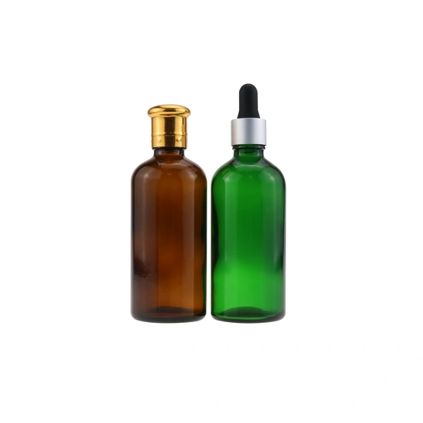 Flat Shoulder Glass Oil Dropper Bottle  with pipette