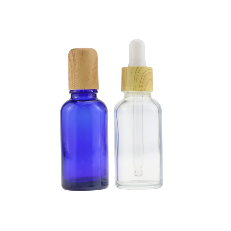 Flat Shoulder Glass Oil Dropper Bottle  with pipette