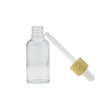 1 Oz frosted clear Glass Bottle serum glass dropper bottle 