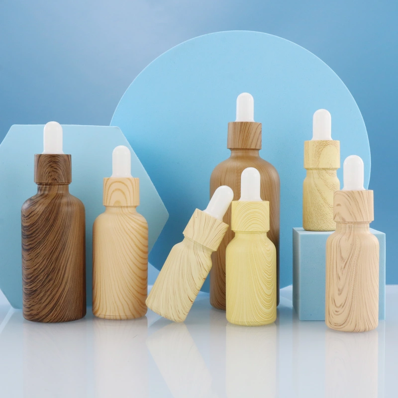 Skincare wooden bamboo oil Bottles