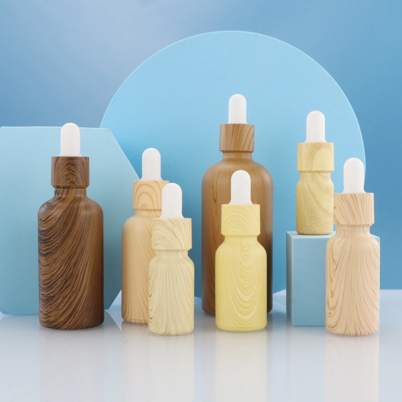 Skincare wooden bamboo oil Bottles