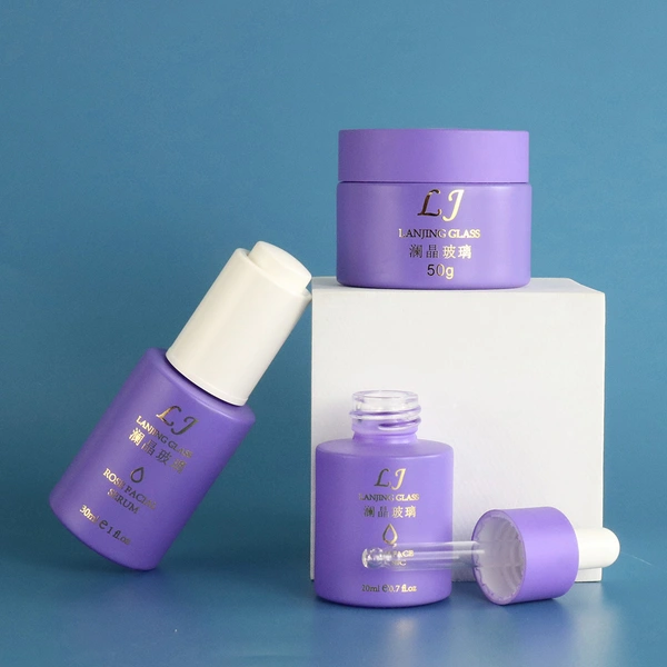  Fashion Cosmetic Packaging glass bottle Sets 120ml/100ml/40ml/50g/30g