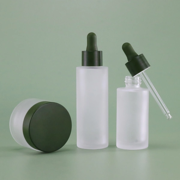30ml  Serum  Flat Shoulder Glass Dropper Bottle