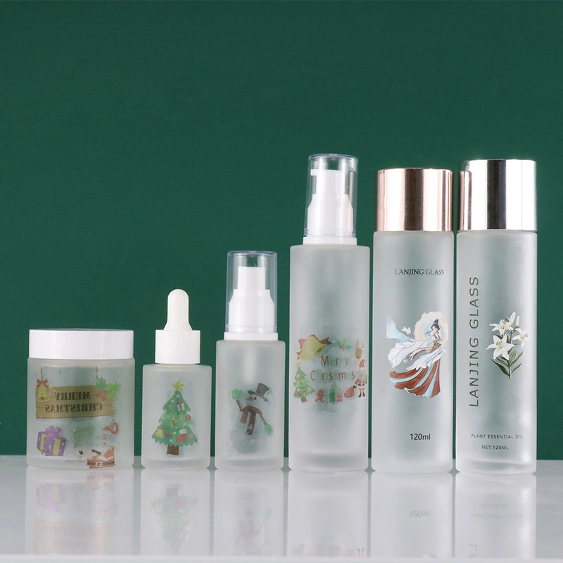 packaging cosmetic luxury flat Platinum Luxurious Serum Bottles Wholesale 