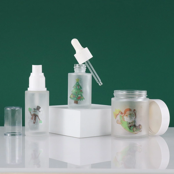 packaging cosmetic luxury flat Platinum Luxurious Serum Bottles Wholesale 