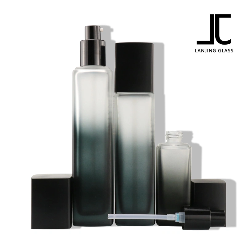 20ml 30ml 40ml bb cream makeup cosmetic press pump bottle packaging straight sided empty liquid foundation cream glass bottles