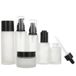 frosted skincare packaging pump bottle set