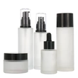 frosted skincare packaging pump bottle set