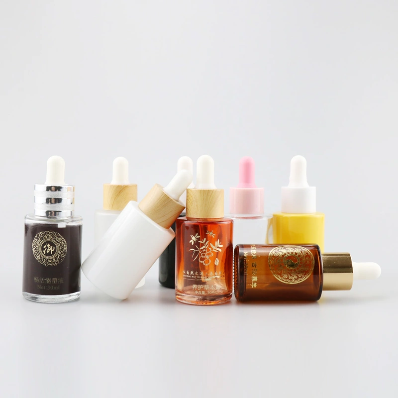 transparent frosted glass lotion bottle with gold pump cap for liquid foundation