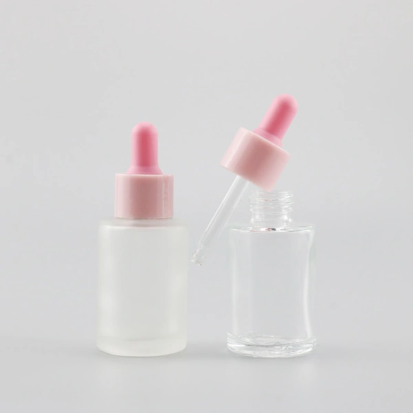 cream screw lid bottle amber jar 2oz glass dropper essential oil jar for cosmetic