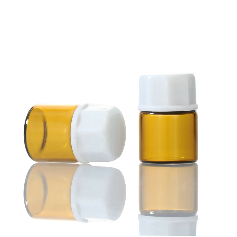 Sample Container Liquid Bottle Refillable Mini Glass Dropper Bottle