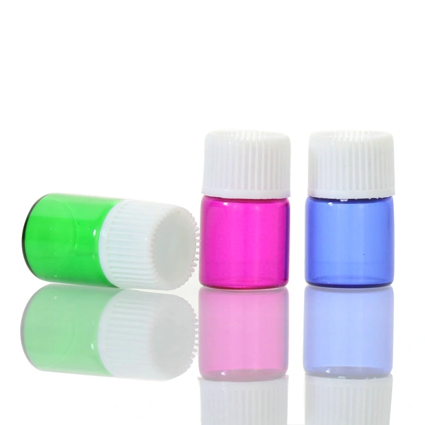 Glass Serum Cosmetic Mini Sample Dropper Bottle Essential Oil Vial