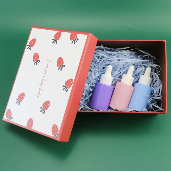 Glass serum Press Dropper Bottle essential oil bottle sample sack Cosmetic Container