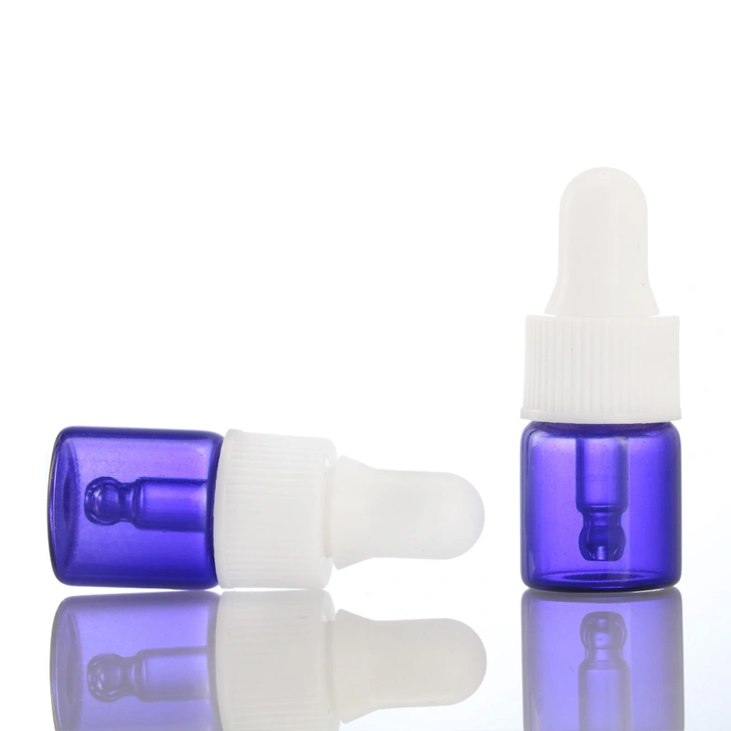 Cylinder Refillable Cosmetics Serum Glass Bottle Vials 