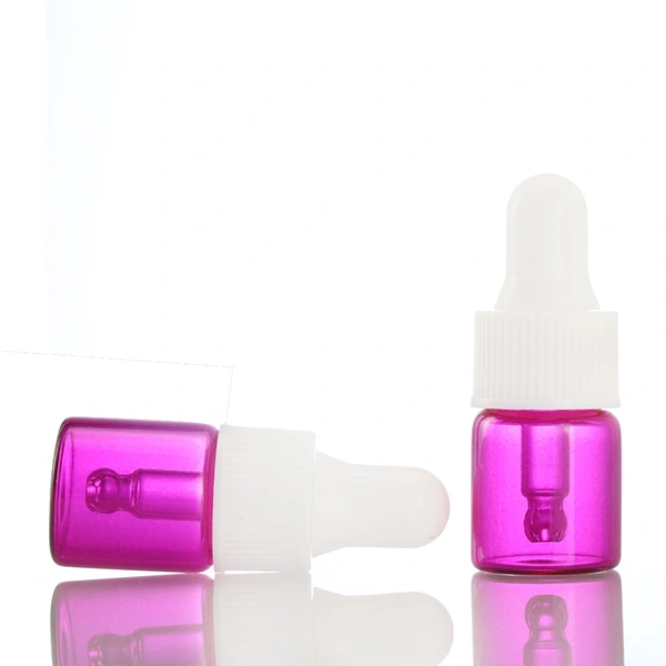 Cylinder Refillable Cosmetics Serum Glass Bottle Vials 