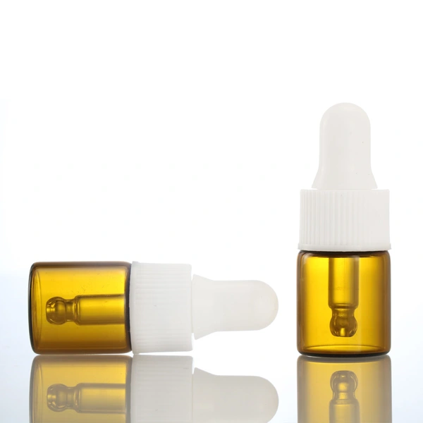 Cylinder Refillable Cosmetics Serum Glass Bottle Vials 