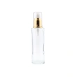 Factory wholesale Skincare Liquid packaging set white cosmetic glass bottle with silver cap