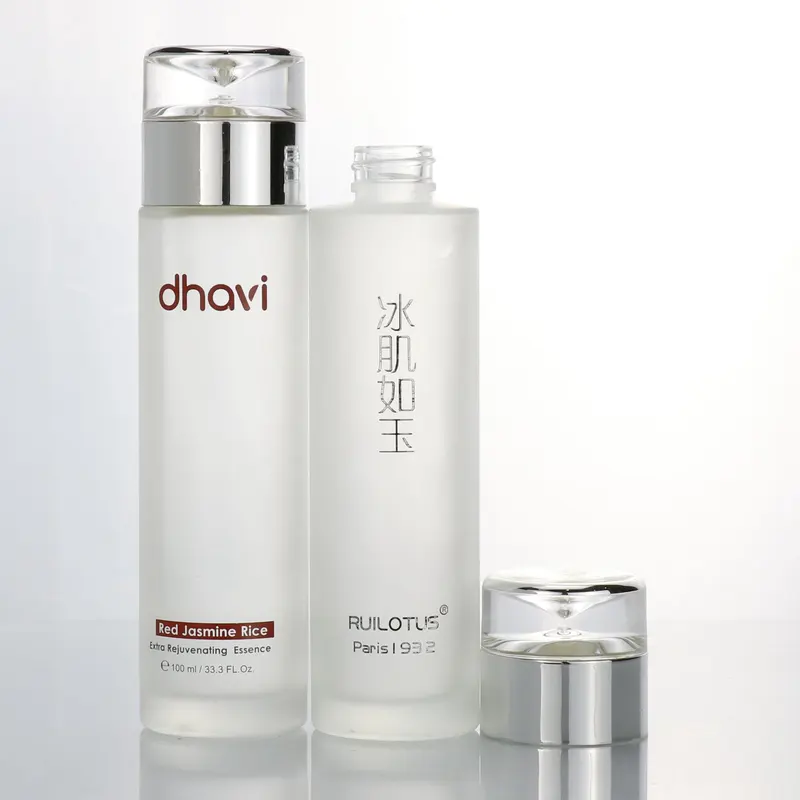 skincare cream sets of bottles and jars for cosmetic packaging jar skincare bottles