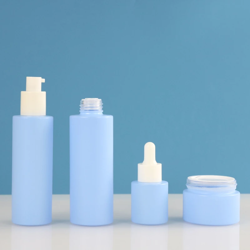 Perfume Cosmetic Glass Cream Essential Oil Foundation Bottle and Jar