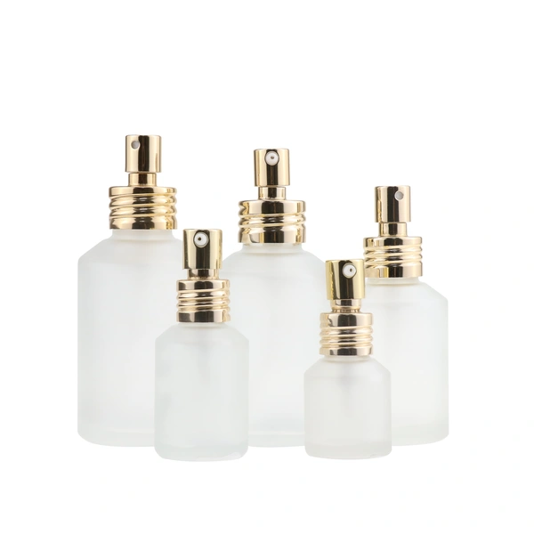 white opal glass bottle men facial skincare Lotion and serum packing