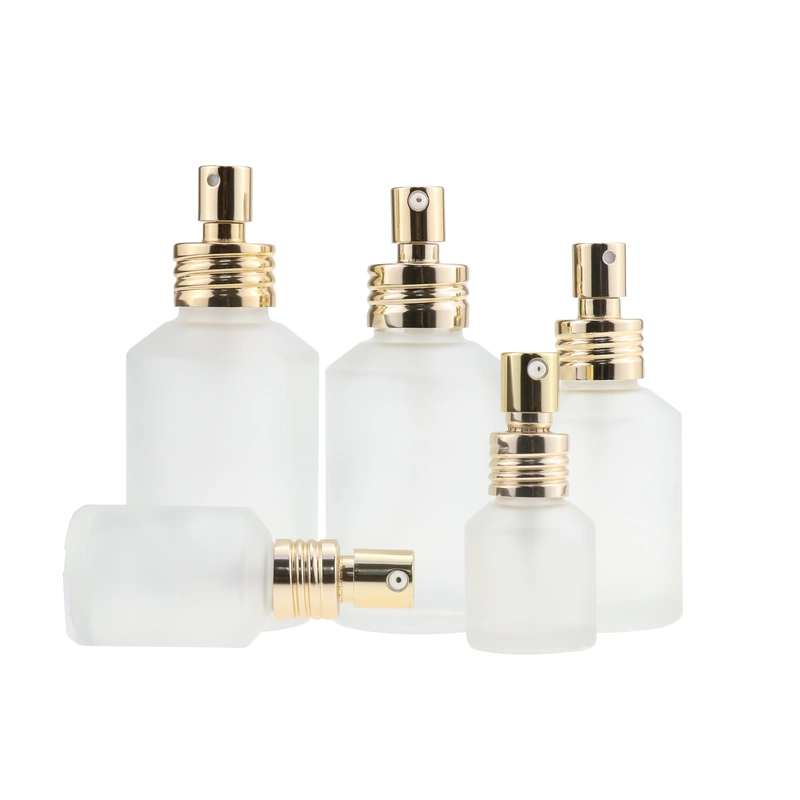 white opal glass bottle men facial skincare Lotion and serum packing