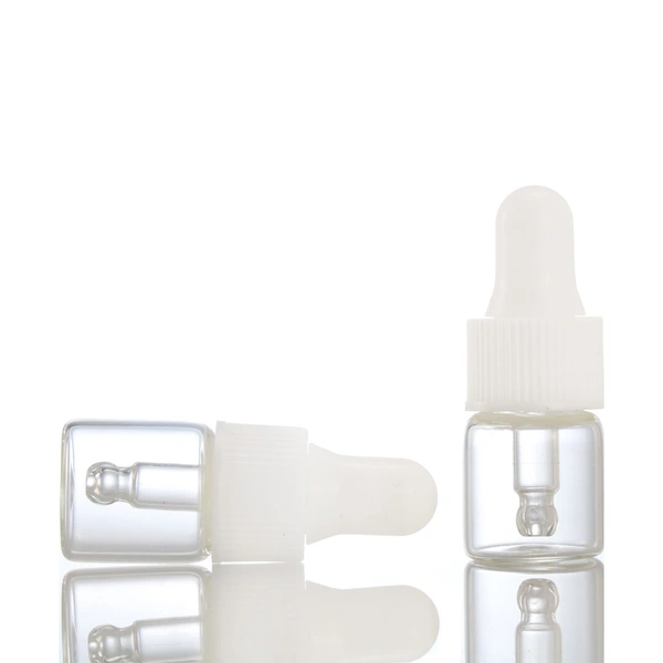 wholesale sample dropper vials 2ml pink blue dropper glass bottle
