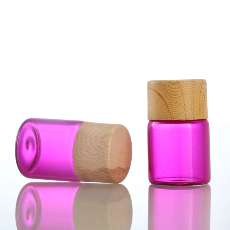 1ml 3.5ml 10ml 15 ml high end mini glass child proof dropper glass bottle pink