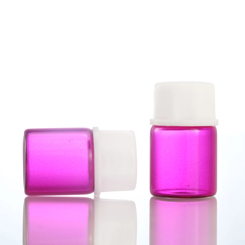 Face massage essential oil or eye cream glass vial with dropper cap