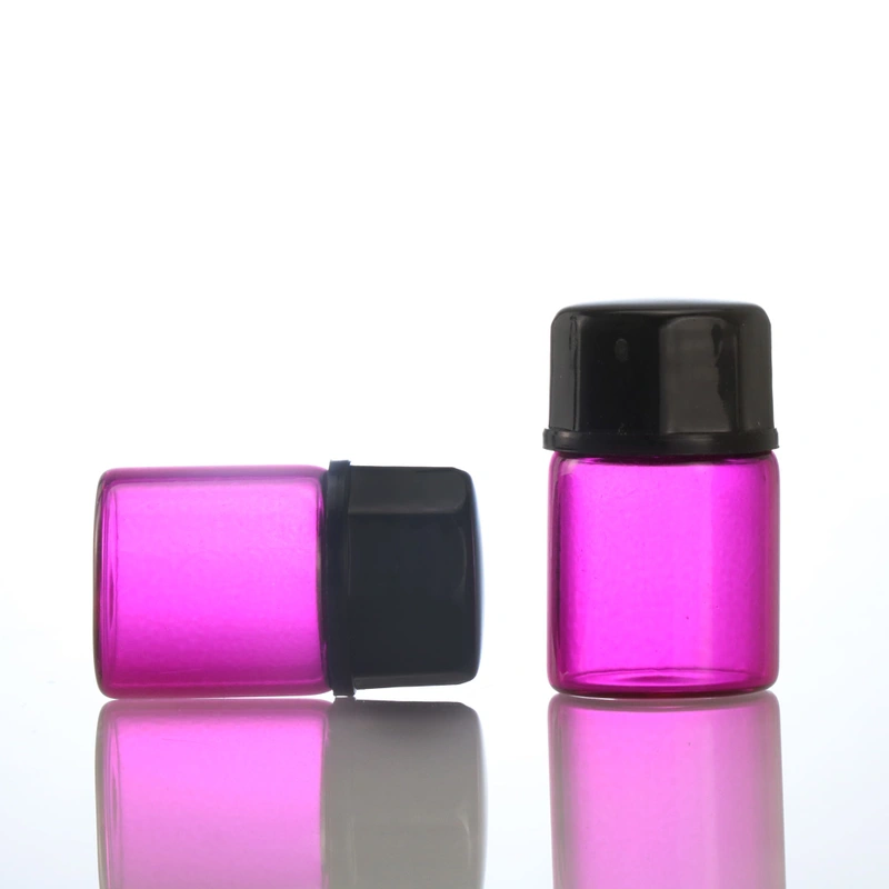 1ml 3.5ml 10ml 15 ml high end mini glass child proof dropper glass bottle pink