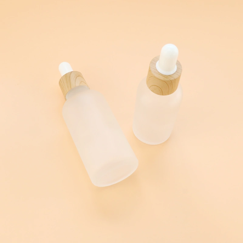 10ml essential oil perfume glass bamboo dropper bottle 