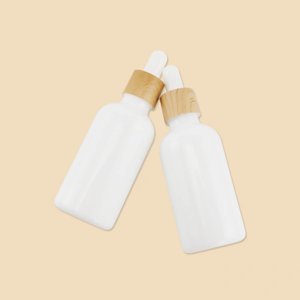30ml essential oil perfume glass bamboo dropper bottle container