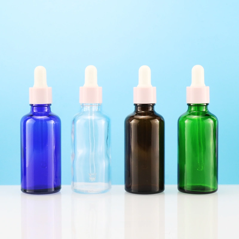 cosmetic packaging essential oil perfume glass bamboo dropper bottle