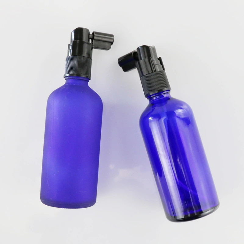 empty essential oil  glass bottles with spray cap