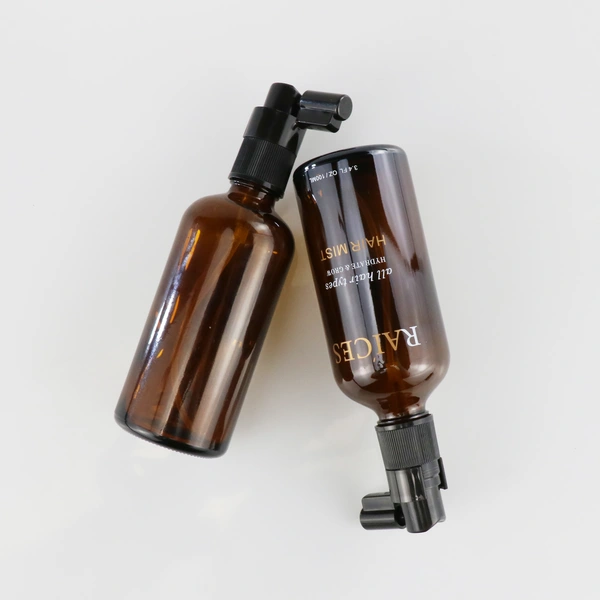 empty essential oil  glass bottles with spray cap