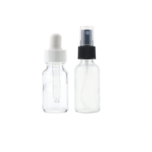60ml empty perfume glass dropper spray boston bottle
